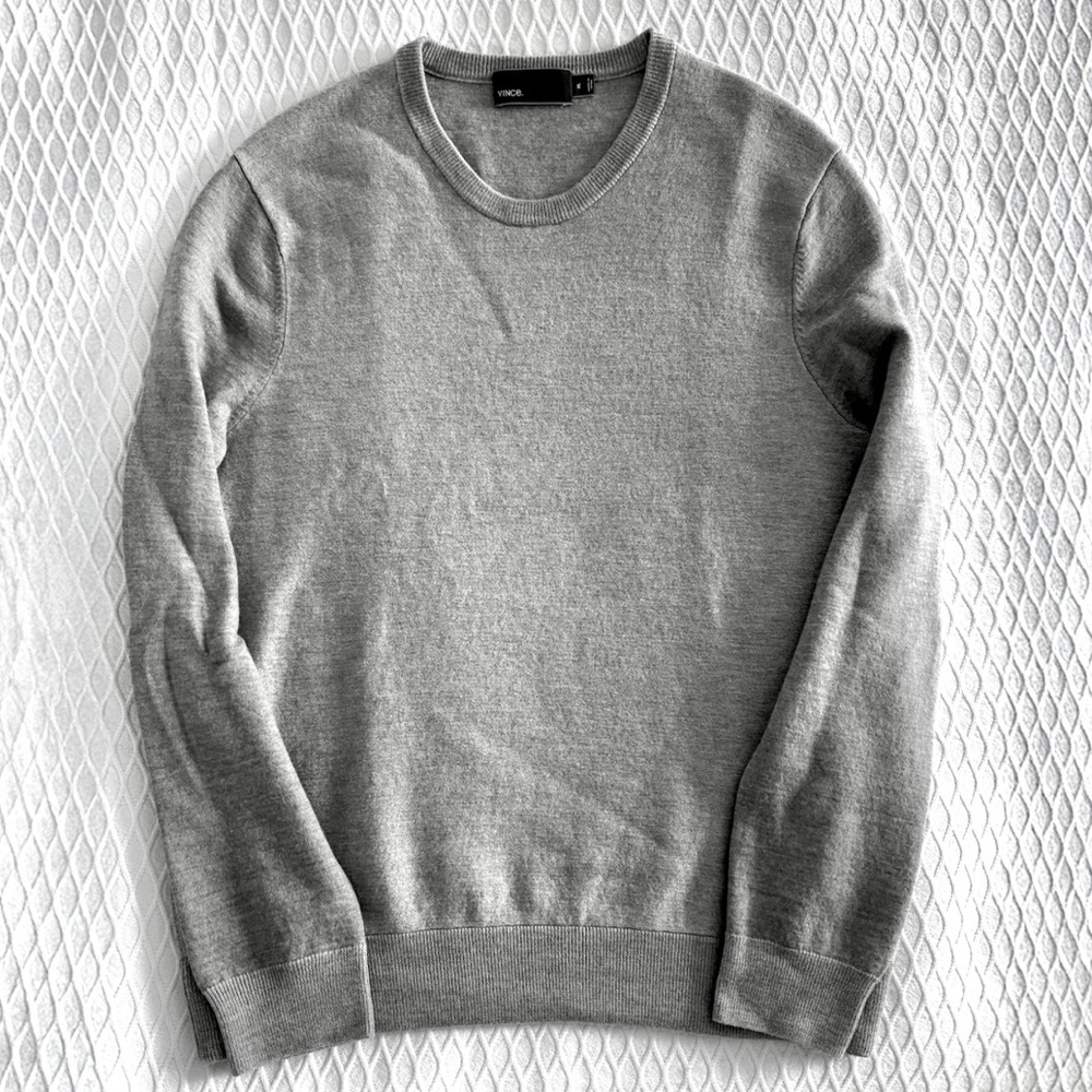 Vince Grey Sweater 100% Wool S